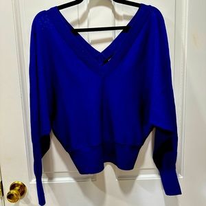 Express women’s sweater royal blue size small